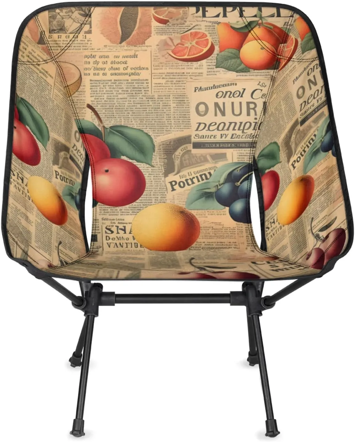 Honeybaby Folding Camping Chair Fruits Poster Camping Chairs Lightweight Portable Chair Outdoor Foldable Chairs for Camping Travel Picnic Beach Hiking