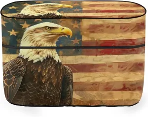 Horeset American Flag Eagle Print RV Propane Tank Cover 40lb Heavy Duty Propane Gas Tank Cover Trailer Travel Accessories, All Weather Protection