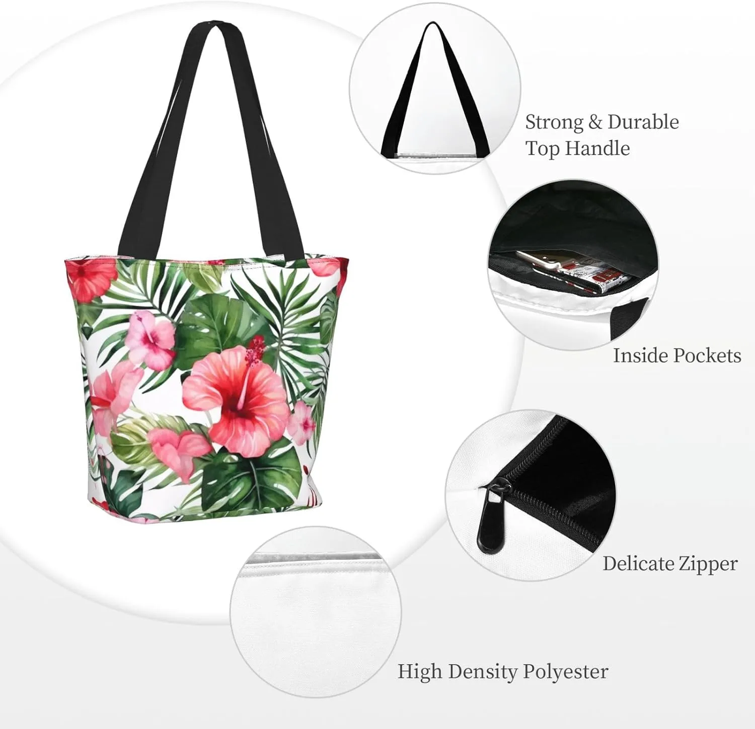 Horses On The Beach Printed Fashionable Large Handbag And Shoulder Bag, Suitable For Various Daily Use