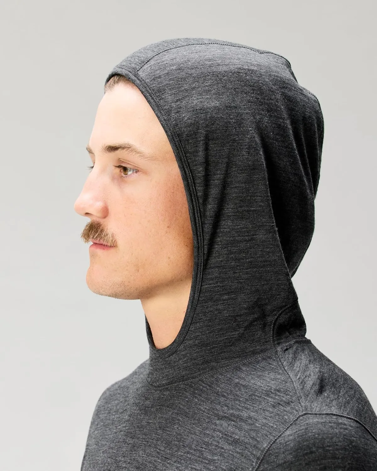Huckberry Proof 72-Hour Merino Wool UPF Hoodie, Mens Merino Wool Hoodie with Sun Protection, Anti Odor