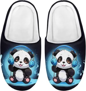 HUIACONG TPR Sole Boys Girls Indoor/Outdoor Slippers Fuzzy Unisex House Shoes