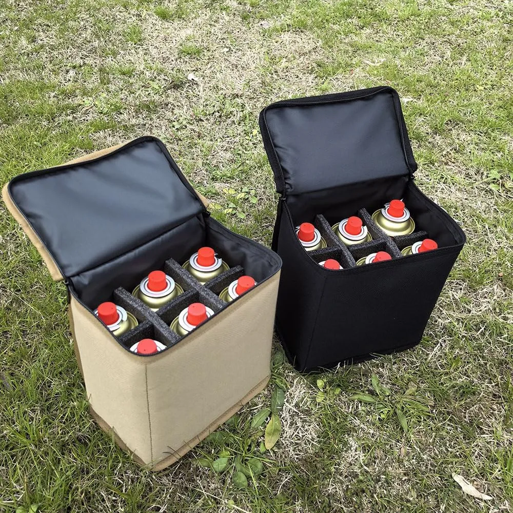 HXBER Camping Gas Tanks Storage Bag Portable Fuel Cylinder ive Case Camp Light Carrying Bag Anti-Collision for Outdoor Cooking Camping Picnic