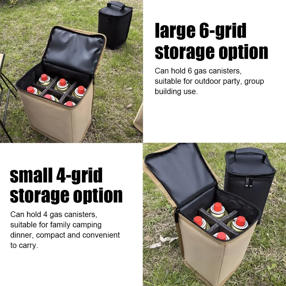 HXBER Camping Gas Tanks Storage Bag Portable Fuel Cylinder ive Case Camp Light Carrying Bag Anti-Collision for Outdoor Cooking Camping Picnic
