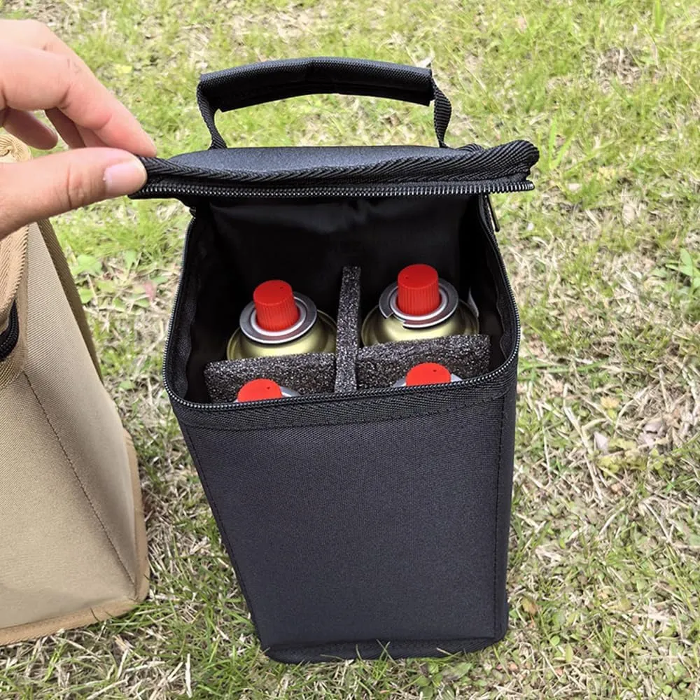 HXBER Camping Gas Tanks Storage Bag Portable Fuel Cylinder ive Case Camp Light Carrying Bag Anti-Collision for Outdoor Cooking Camping Picnic