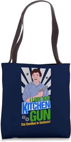 I Love You Kitchen Gun! - Say Goodbye to Surfaces Tote Bag