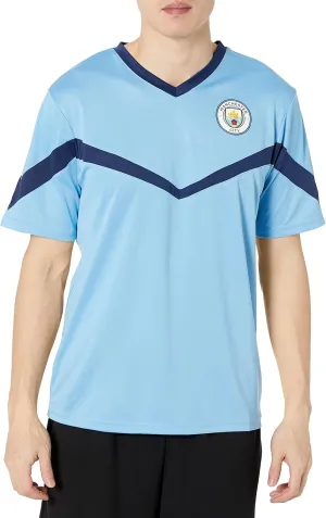 Icon Sports Men's Manchester City Fc Game Day Jersey Inspired Polyshirt
