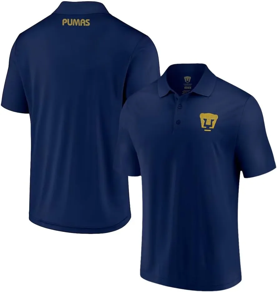 Icon Sports Officially Licensed Soccer Polo Shirt, Woven Patch Adult Unisex Collared Shirt
