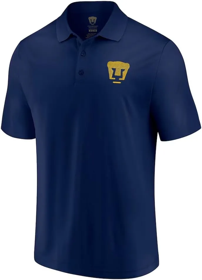 Icon Sports Officially Licensed Soccer Polo Shirt, Woven Patch Adult Unisex Collared Shirt