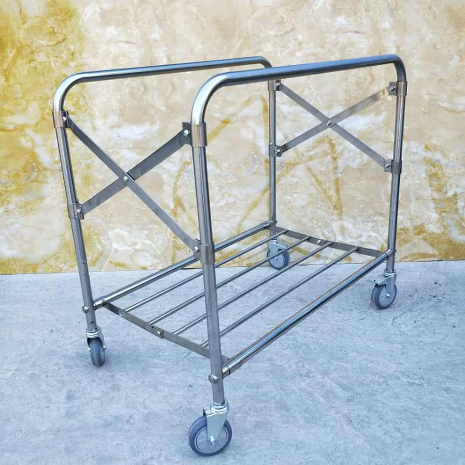 Industrial Collapsible Laundry Cart with Wheels 12 Bushel (400l) Commercial Laundry Hamper Large Heavy Duty Rolling Laundry Basket Waterproof Laundry Trucks for Home Organizer Storage