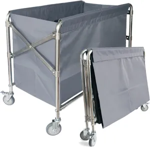 Industrial Collapsible Laundry Cart with Wheels 12 Bushel (400l) Commercial Laundry Hamper Large Heavy Duty Rolling Laundry Basket Waterproof Laundry Trucks for Home Organizer Storage