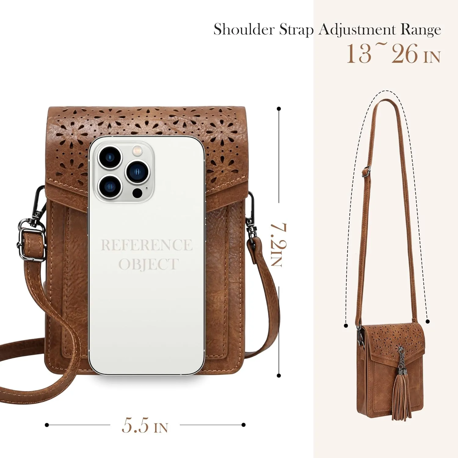 INICAT Small Crossbody Bags for Women Gifts for Teenage Girls Leather Cell Phone Purse