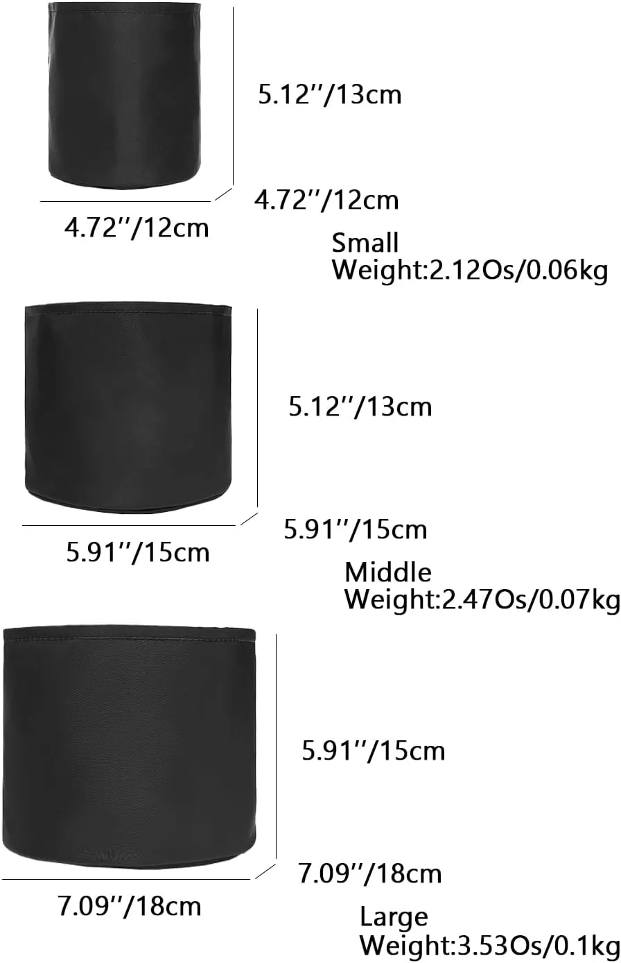 Insert Bag Lined Cosmetic Storage for Tote Organizer Insert Makeup Lightweight and Practical Liner Bag (Black-Nylon,Small)