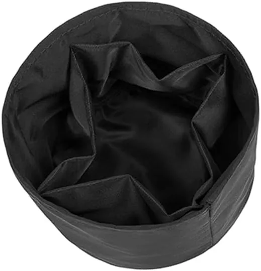 Insert Bag Lined Cosmetic Storage for Tote Organizer Insert Makeup Lightweight and Practical Liner Bag (Black-Nylon,Small)