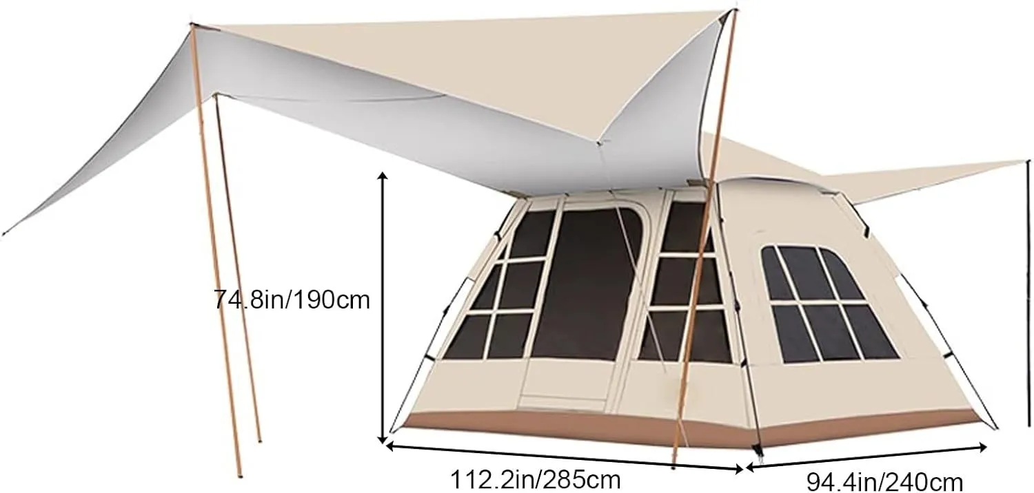 Instant Camping Tent, Family Tents for Camping, Cabin Tents, Easy Setup, Lightweight Backpacking Tent for Outdoor Adventures