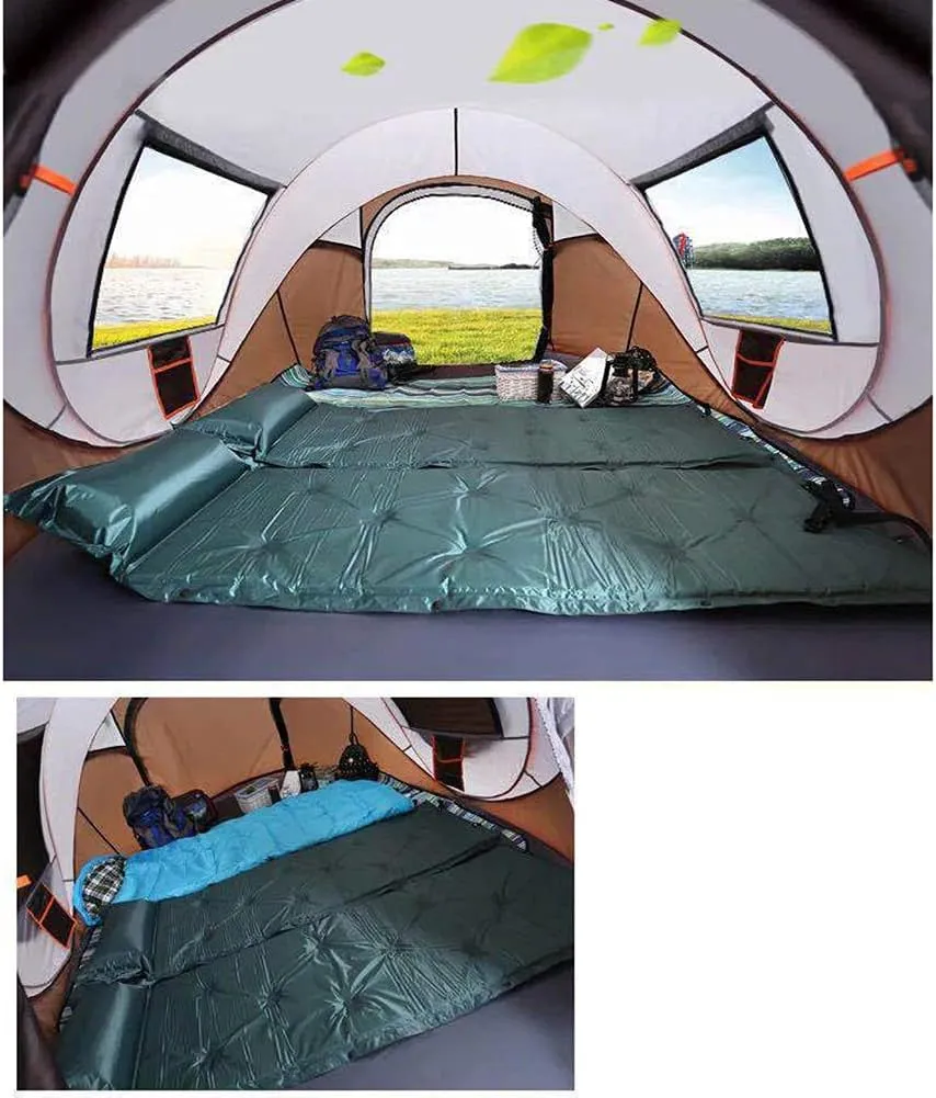 Instant Family Tent for Camping,Hiking & Traveling Automatic Camping Tent 2 Second Setup Pop Up Tent - 2 Big Doors and 2 Mesh Windows