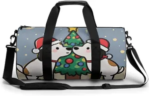 Intimate Puppy Gym Bag Sport Gym Tote Bag Lightweight Duffle Bag Carry On Weekender Bags for Women Men