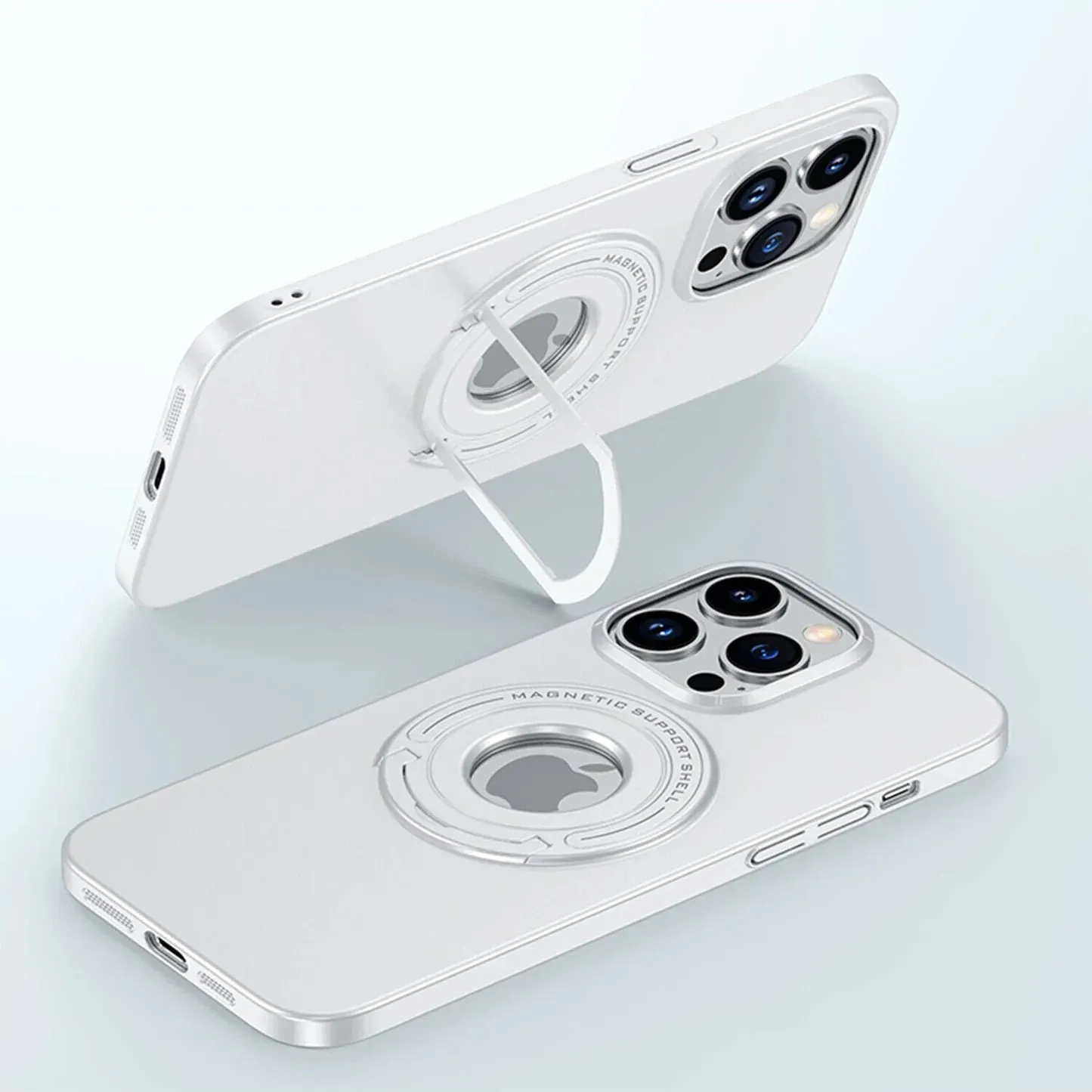 iPhone 14 Pro Magnetic Metal Stand Shockproof Case