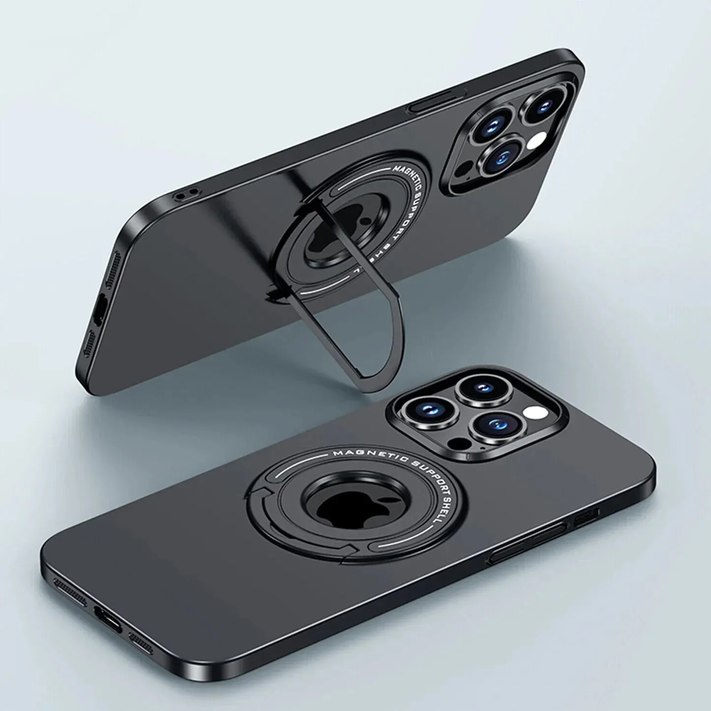 iPhone 14 Pro Magnetic Metal Stand Shockproof Case