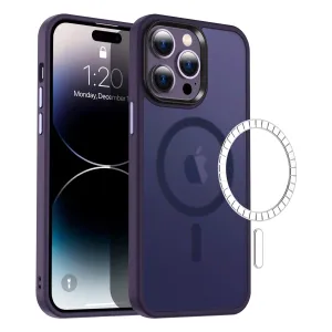 iPhone 14 Pro Smoke Ultra Magsafe Drop Proof Sleek Matte Case - Purple/Green