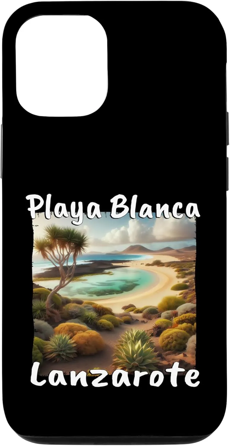 iPhone 15 Pro Playa Blanca Lanzarote Beach Vacation Dune Desert Case