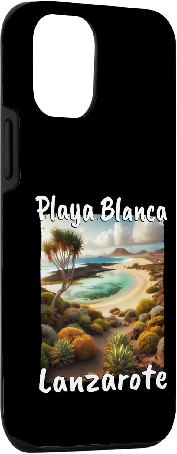 iPhone 15 Pro Playa Blanca Lanzarote Beach Vacation Dune Desert Case