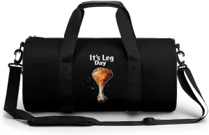 It's Leg Day Gym Bag Sports Duffle Bags for Men Women Travel Swimming Fitness with Shoe And Wet Compartment