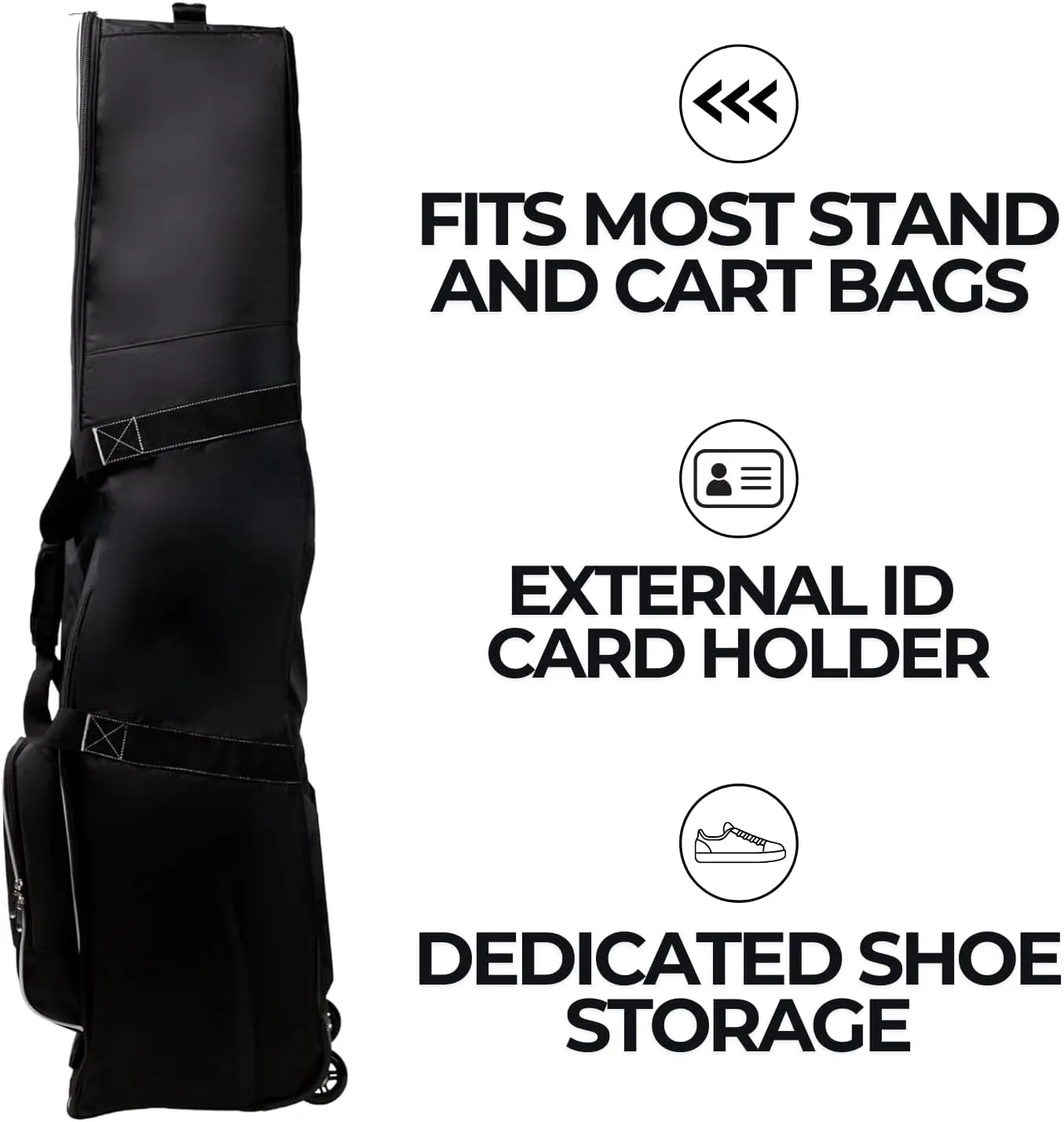 Izzo Golf Travel Bag - Golf Club Travel Cover Case