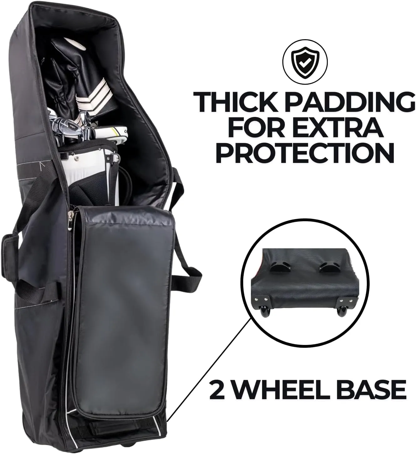 Izzo Golf Travel Bag - Golf Club Travel Cover Case