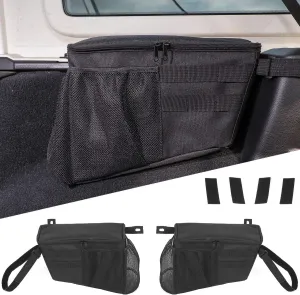 JeCar for Jeep JL Trunk Storage Organizers Bag for 2018-2023 Jeep Wrangler JL JLU Sport Sahara Rubicon Willys Unlimited 4-Door Interior Storage Accessories(2pcs)