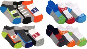 Jefferies Socks Boys Sport Tech Pattern Variety School Socks 12 Pair Pack
