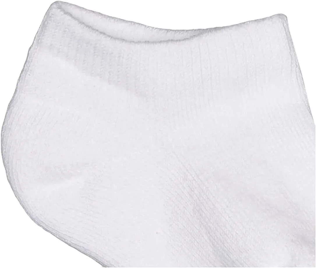 Jefferies Socks Girls' Seamless Sport Half Cushion Low Cut Socks 6 Pack