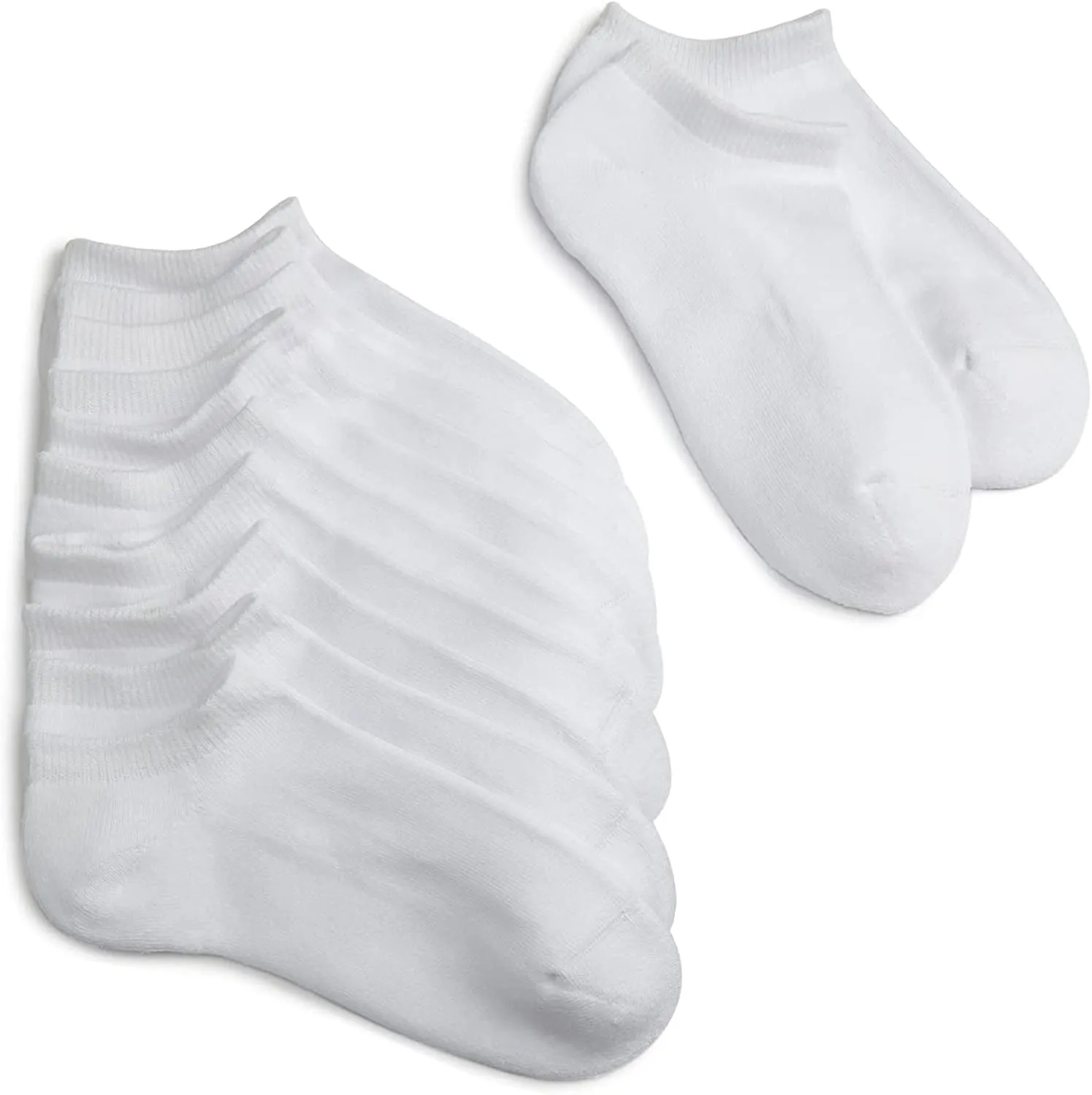 Jefferies Socks Girls' Seamless Sport Half Cushion Low Cut Socks 6 Pack