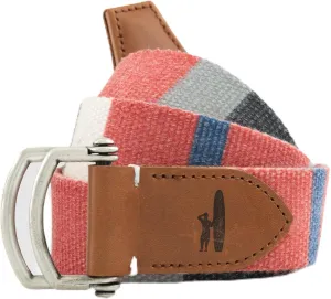 johnnie-O Bowen D-Ring Canvas Striped Belt
