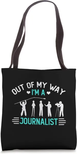 Journalist Writing Journalism Reporter Media News Tote Bag