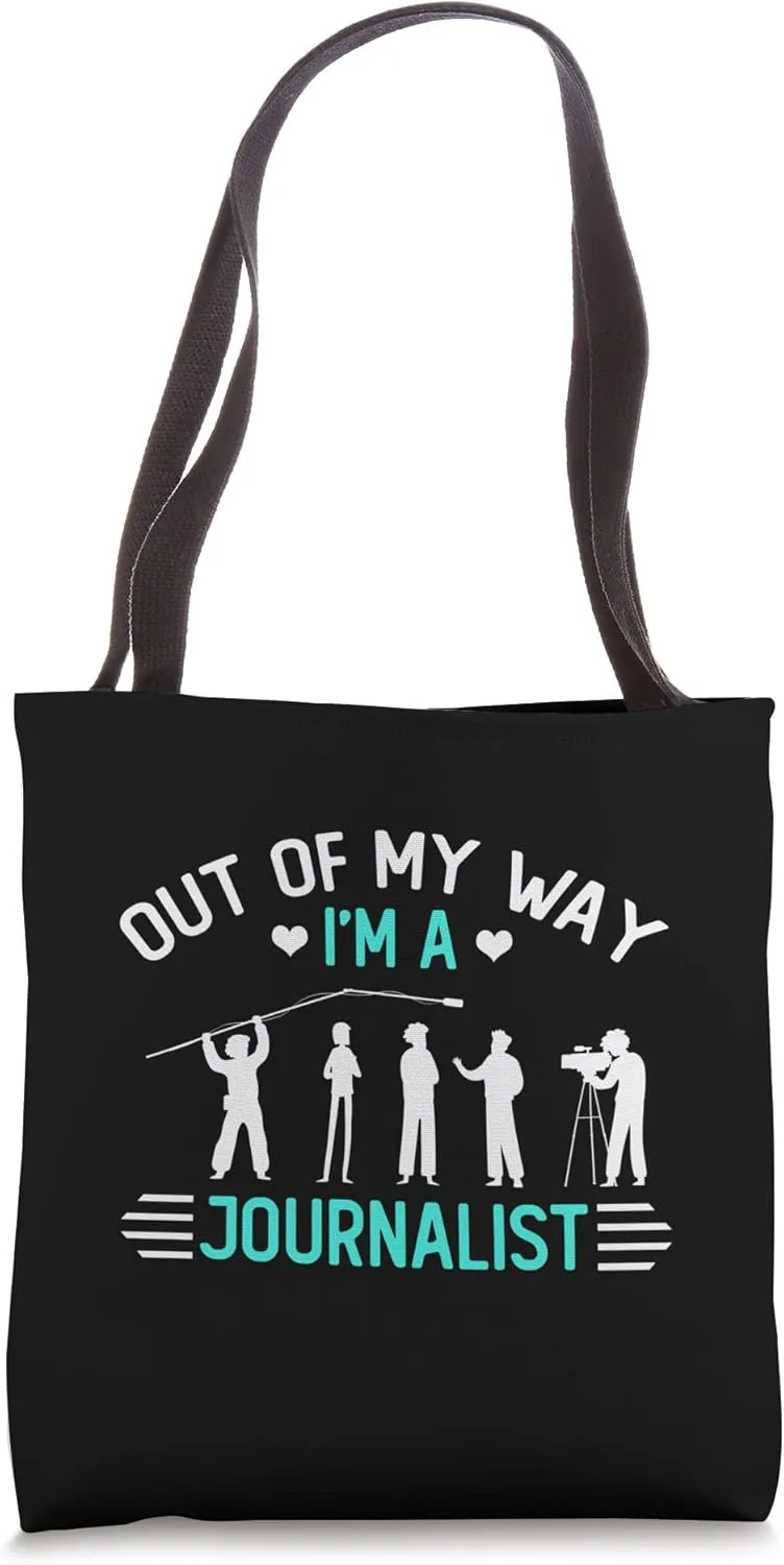 Journalist Writing Journalism Reporter Media News Tote Bag