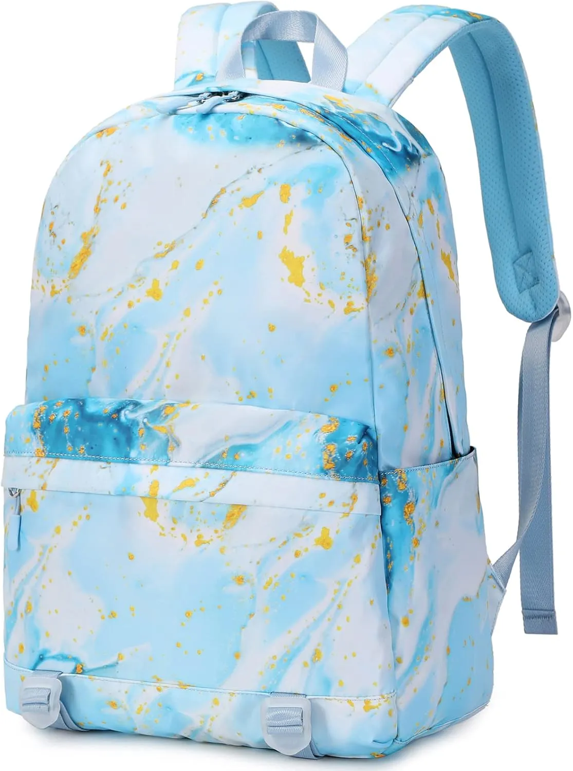 Joyfulife Girls Backpack with Lunch Box Lightweight Marble Backpack for School Primary Elementary Bookbags Set