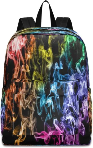 JSTEL Smoke Backpack Toddler Teenager School Backpack Smoke Kid Bookbag for Boys Girl Ages 5 to 19