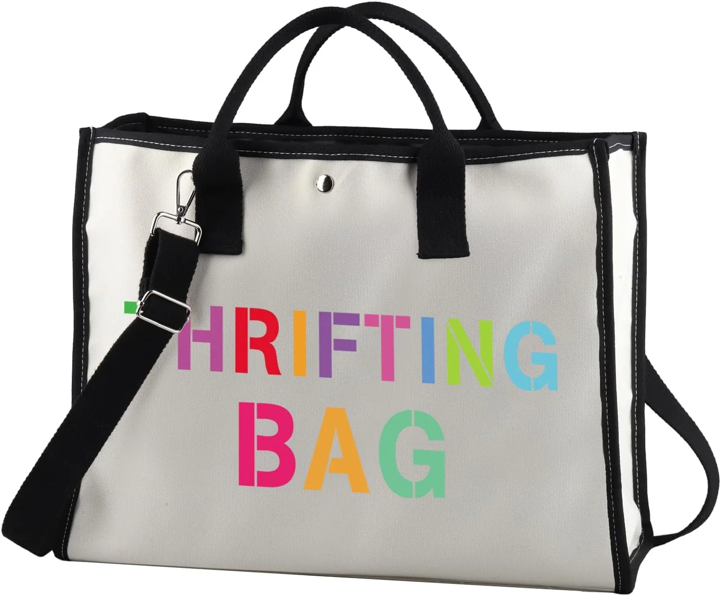 JXGZSO Thrift Bag - Tote Bag Gift for Thrift Lovers & Shoppers