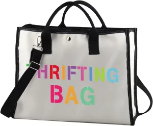 JXGZSO Thrift Bag - Tote Bag Gift for Thrift Lovers & Shoppers