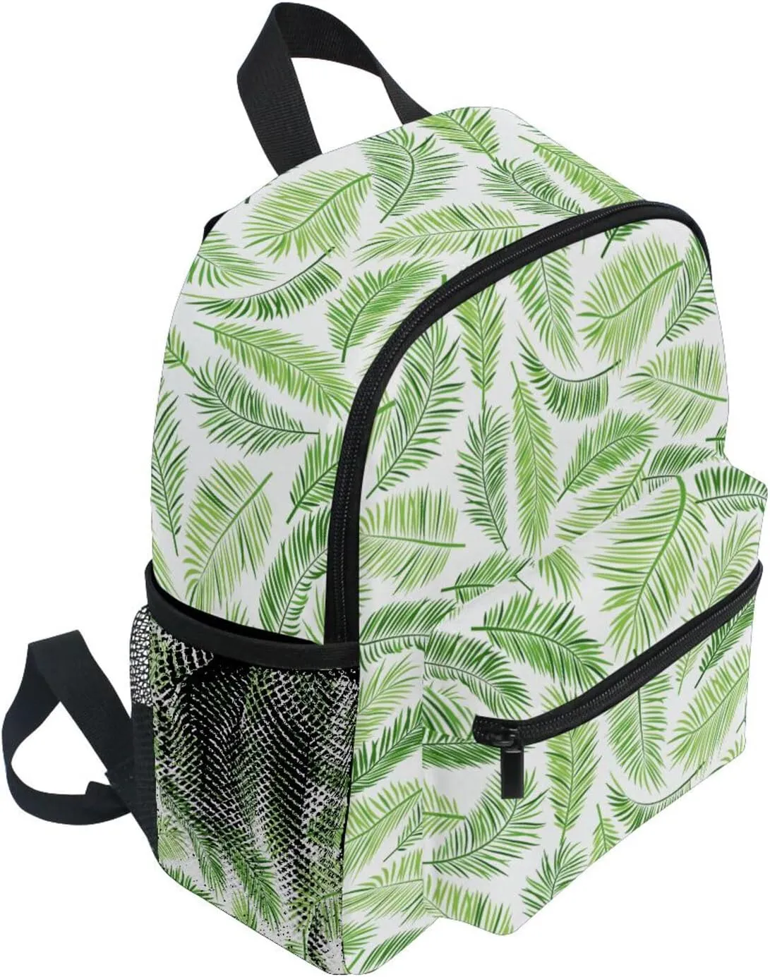 Kcldeci Palm Leaf Green Tropic Tree Kids Backpack for Girls Boys Toddler Preschool Backpacks School Bag Cute Kindergarten Bookbag S
