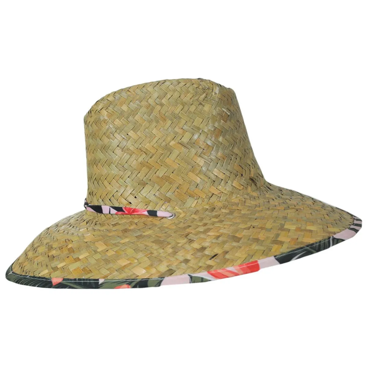 Kenny Green Leaf Straw Lifeguard Hat