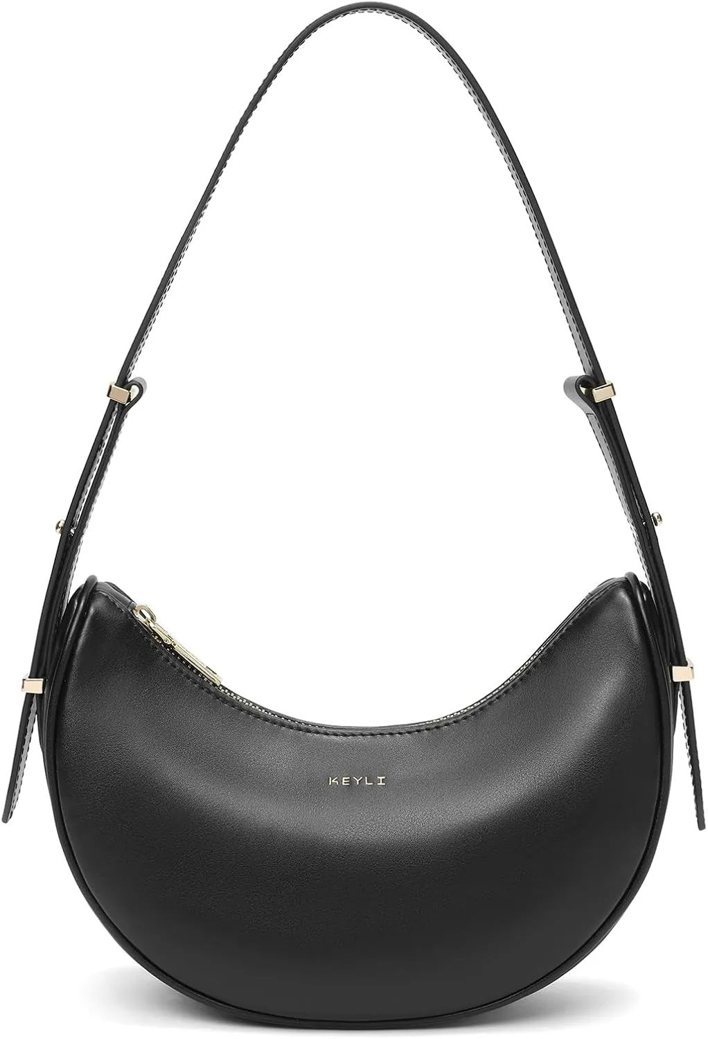 Keyli Small Shoulder Bag for Women Vegan Leather Crossbody Bags Adjust Handbags Purses with 2 Shoulder Strap