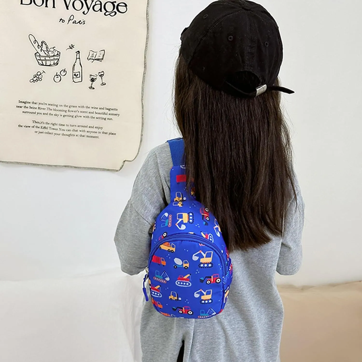 Kids Cute Dinosaur Crossbody Sling Bag Shoulder Purse Chest Daypack for Girls Boys