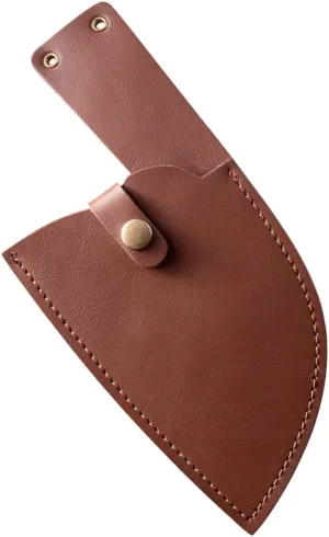 Kitchen Cowhide Useful Cutter Guard Protector Heavy Duty Tool Sleeves Leather Guards Reusable Cover Top Layer Cowhide Leather Bag Pocket Travel