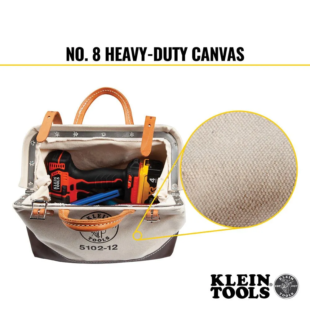 Klein 12'' Canvas Tool Bag Moisture-resistant Storage Bag 5102-12