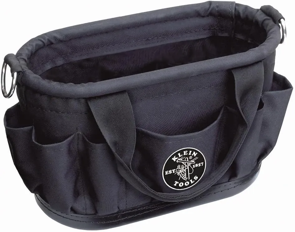 Klein Tools 58886 Tool Tote, Polyester, 7-Pocket with Drain Holes
