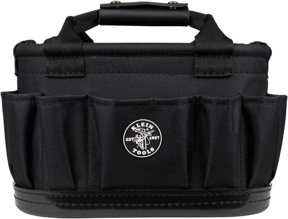 Klein Tools 58886 Tool Tote, Polyester, 7-Pocket with Drain Holes