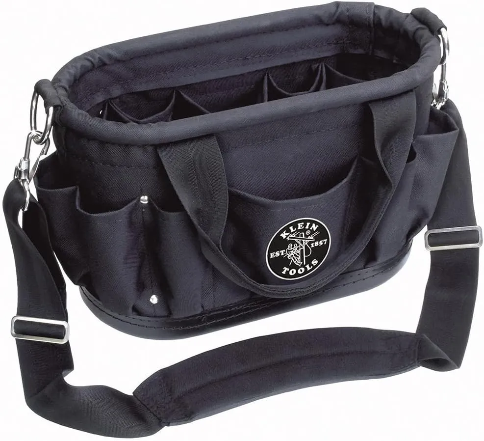 Klein Tools 58888 12 Pocket Tool Tote with Shoulder Strap