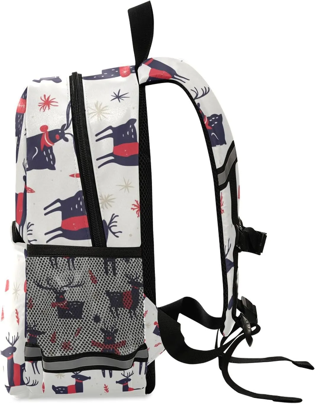 KLL Christmas Pattern Reindeer Toddler Girl Backpack Lightweight Mini Bookbag Travel Outdoor Daypack