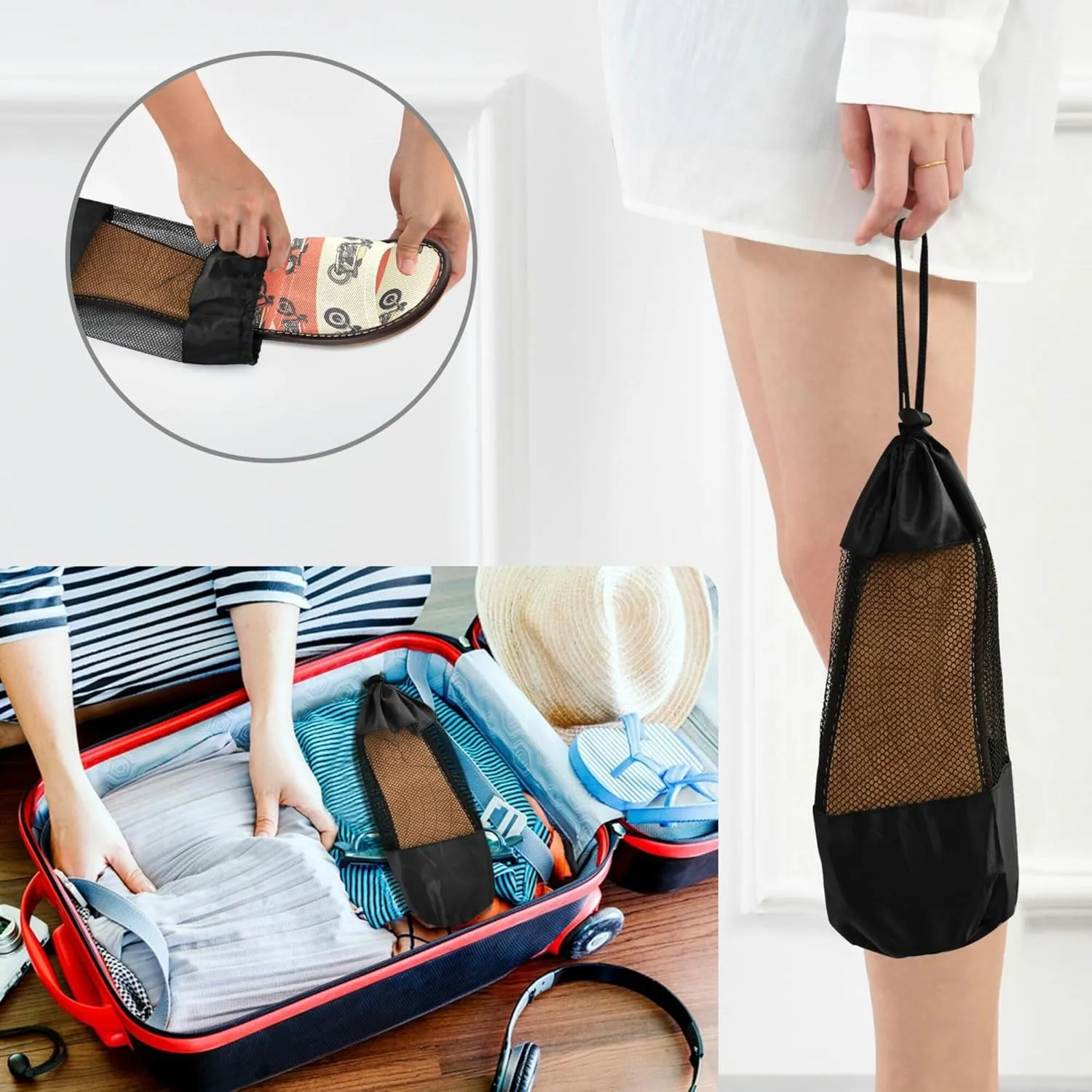 KLL Shower Slippers Indoor and Outdoor Summer Soft Dorm Home Slides for Hotel Travel Party